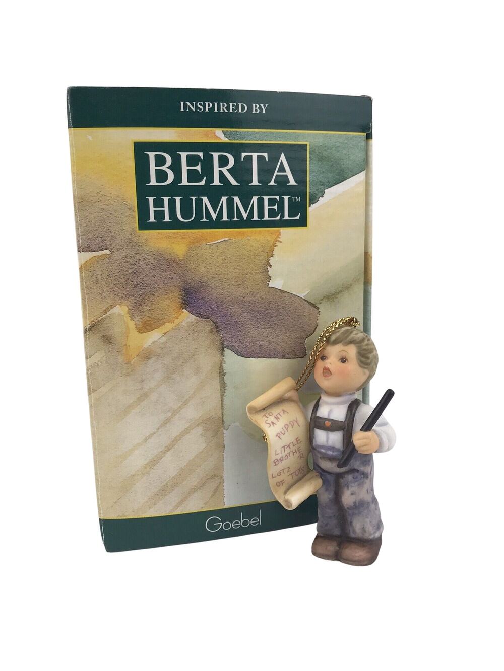 Goebel Berta Hummel "Letter to Santa" Christmas Ornament 935015 BH 44 Box 1998